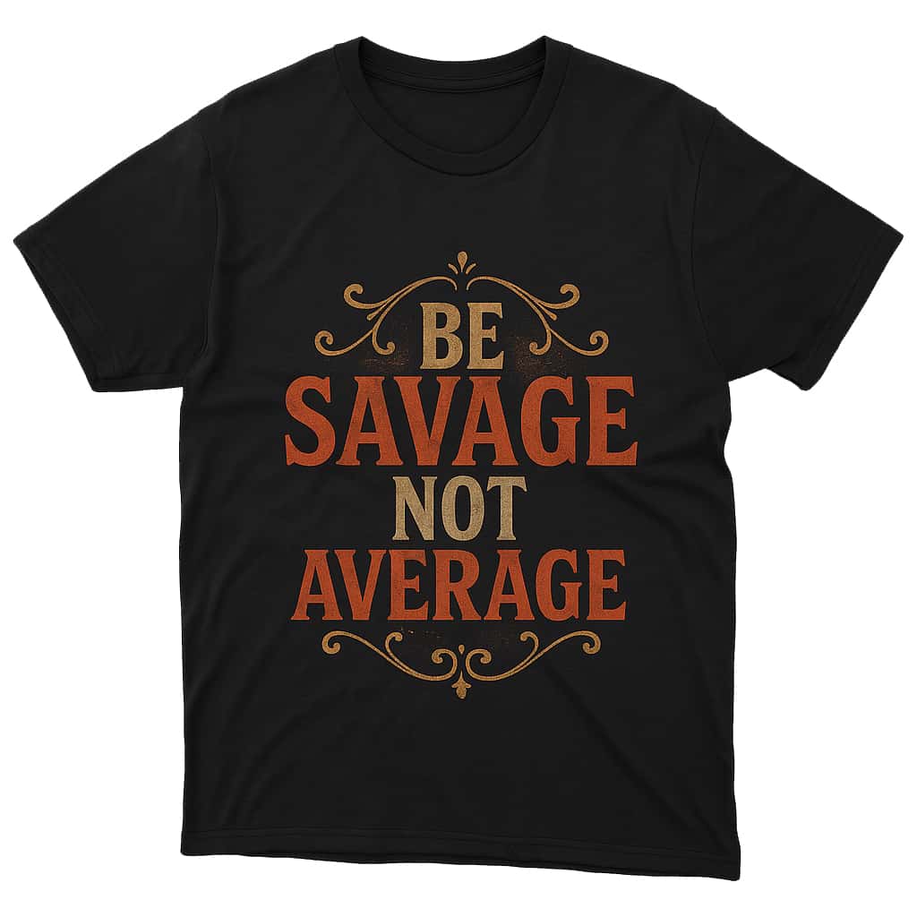 T-shirt Be savage not average