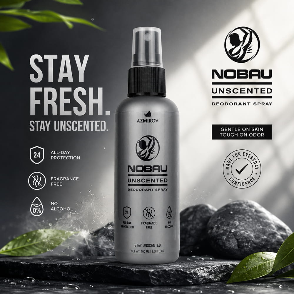 NOBAU Unscented Deodorant Spray 100ml